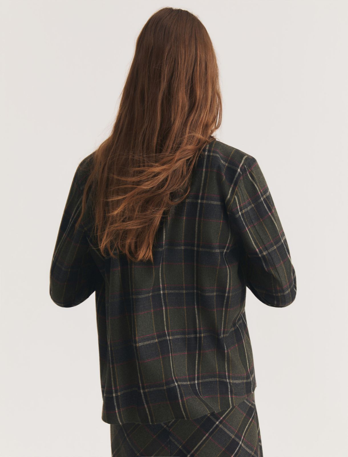 Stretch flannel shirt - DARK GREY - Emme - 2