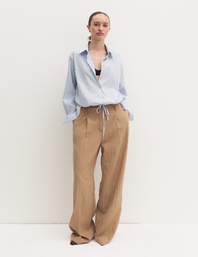 Stretch poplin balloon shirt - Emme - 2