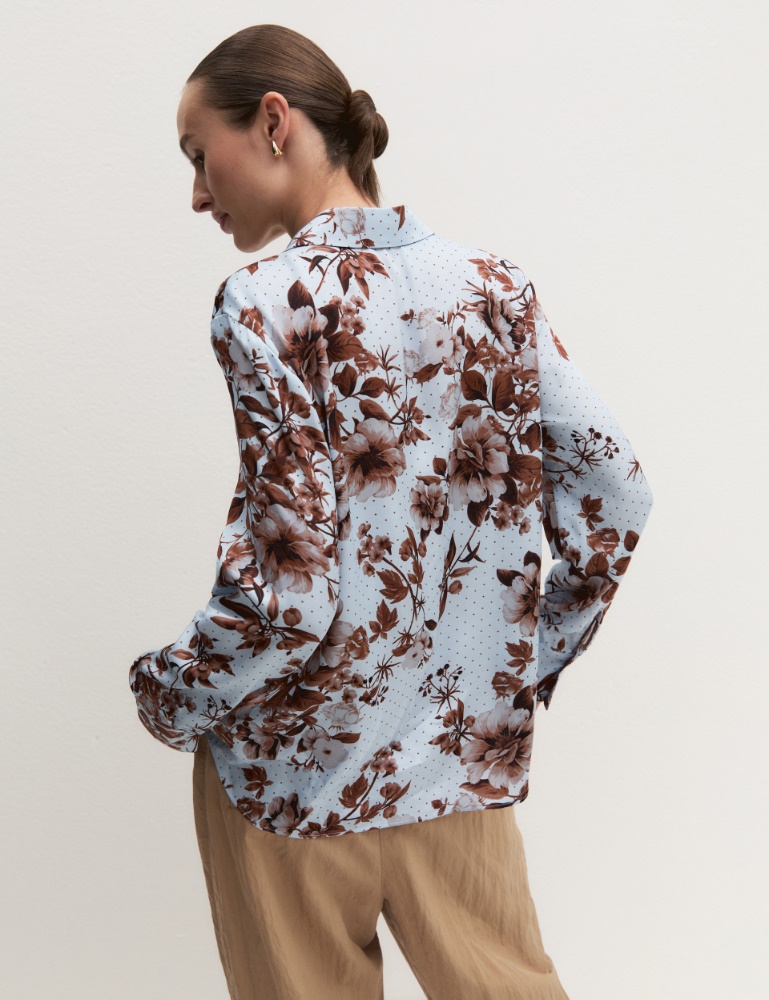 Viscose satin shirt - Emme - 3