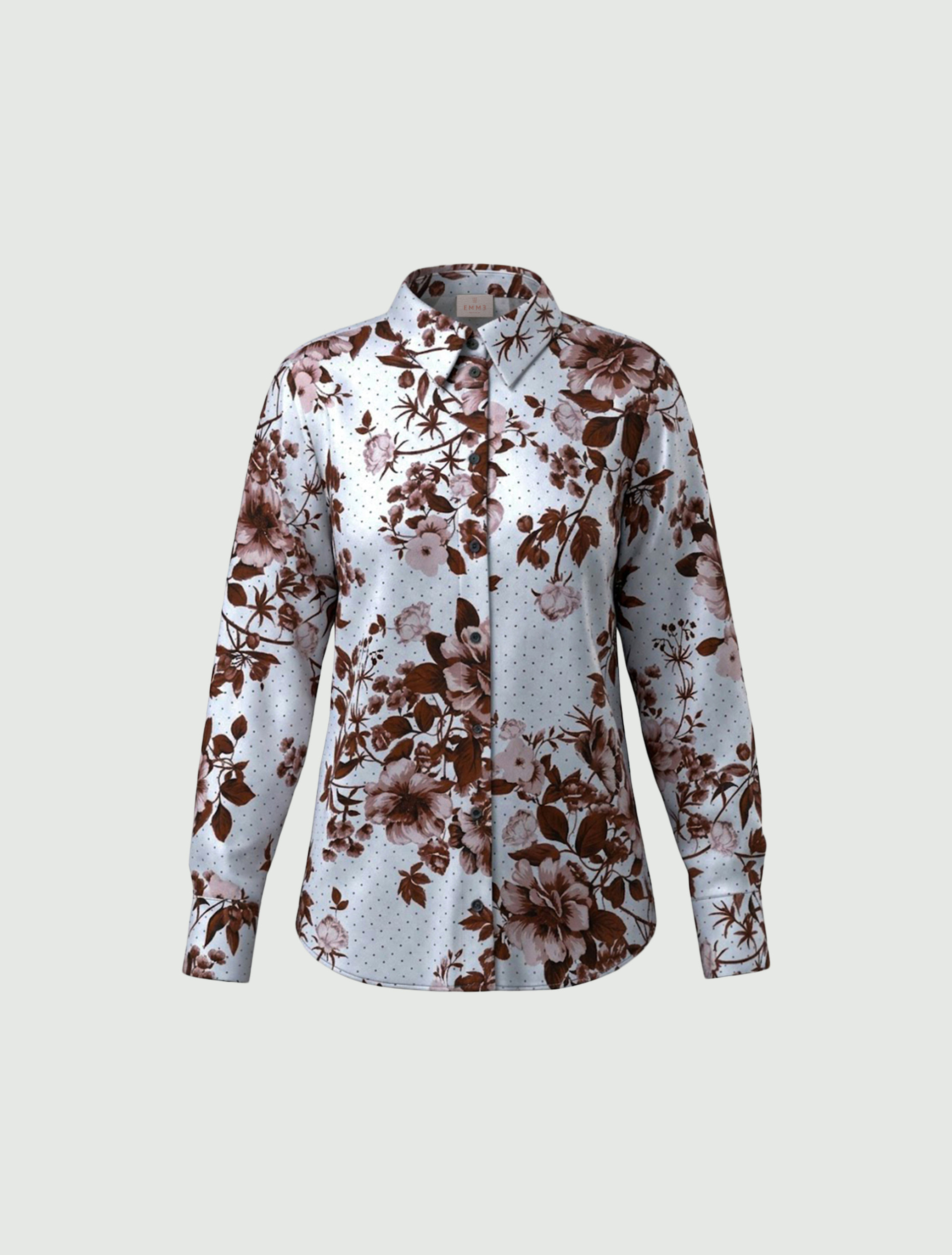 Viscose satin shirt - LIGHT BLUE - Emme - 6