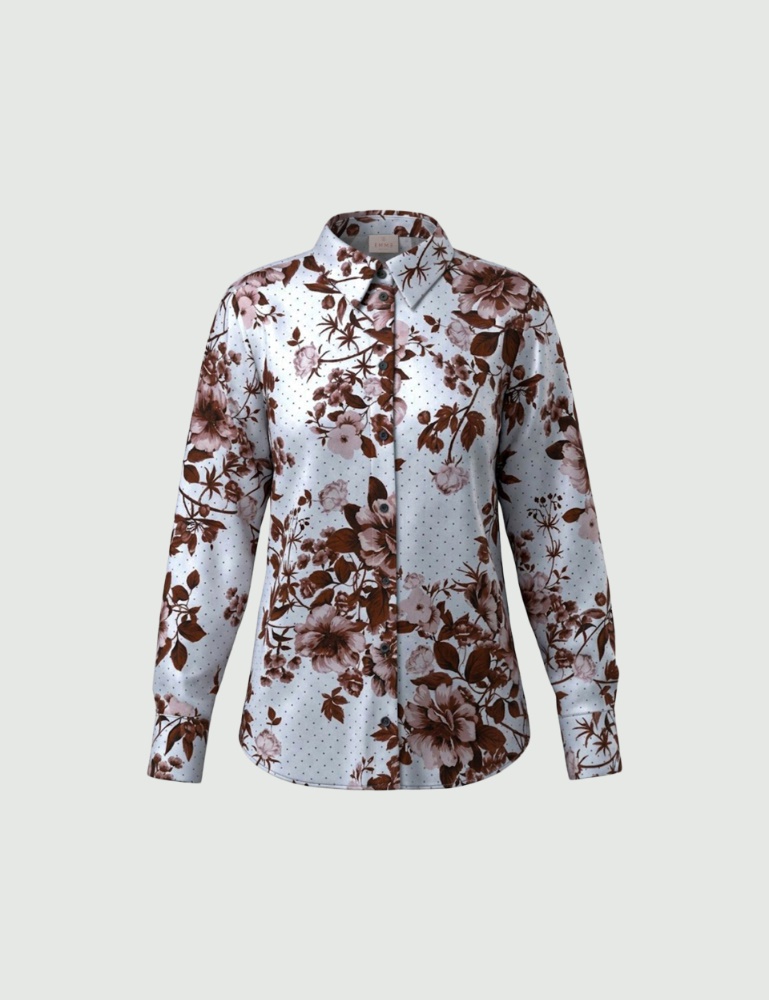 Viscose satin shirt - Emme - 6