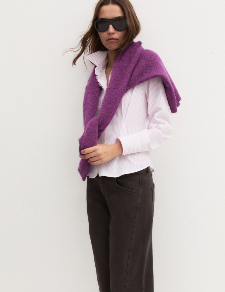 Darted poplin shirt - Emme