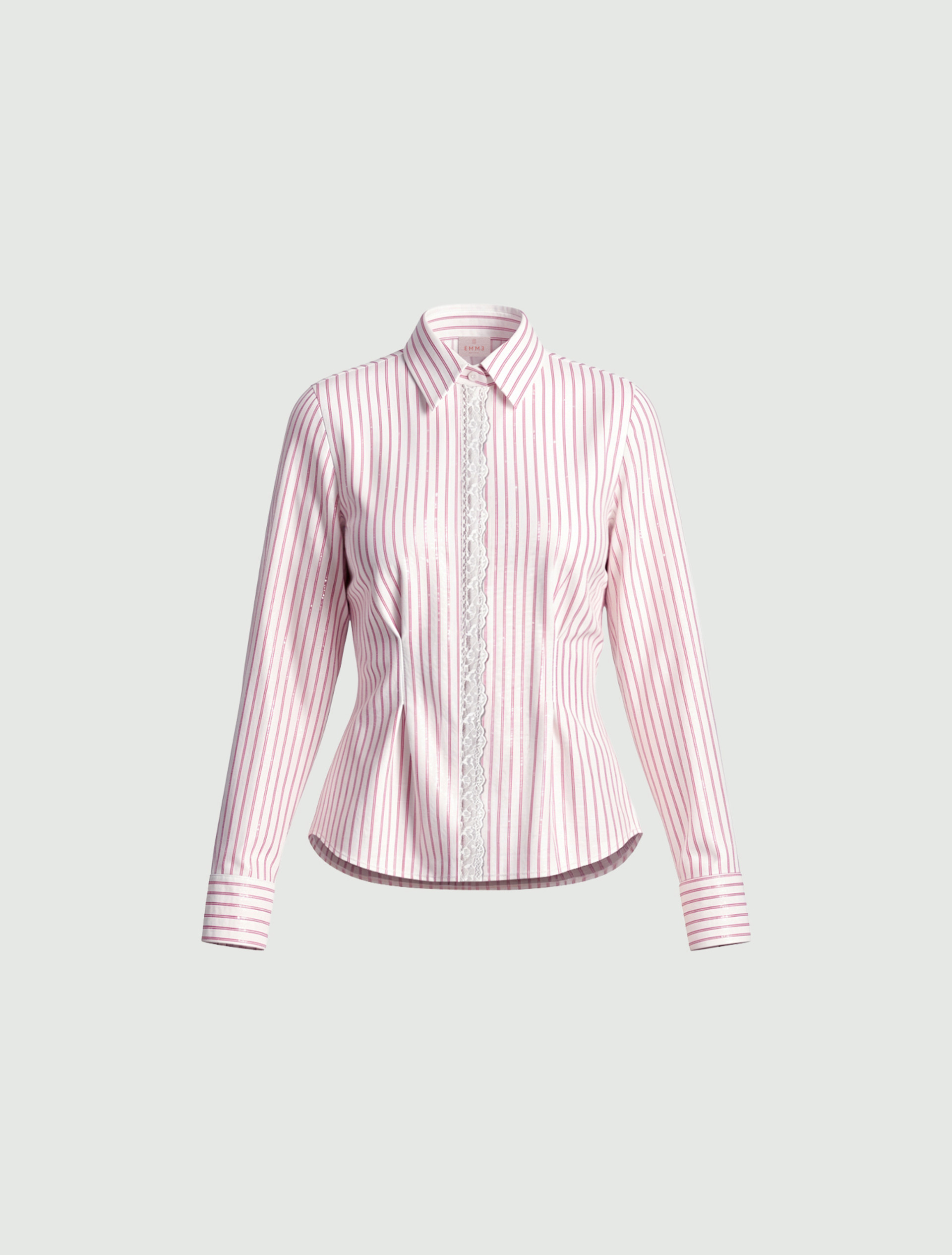 Darted poplin shirt - PINK - Emme - 6