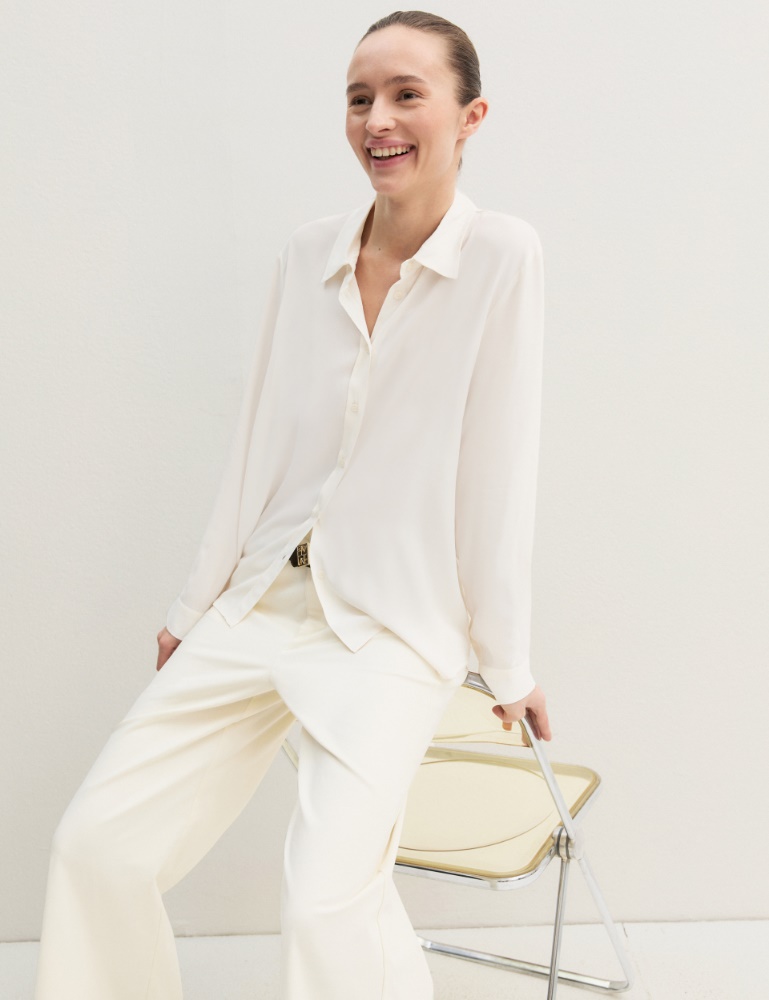 Camicia dritta in misto seta - Emme