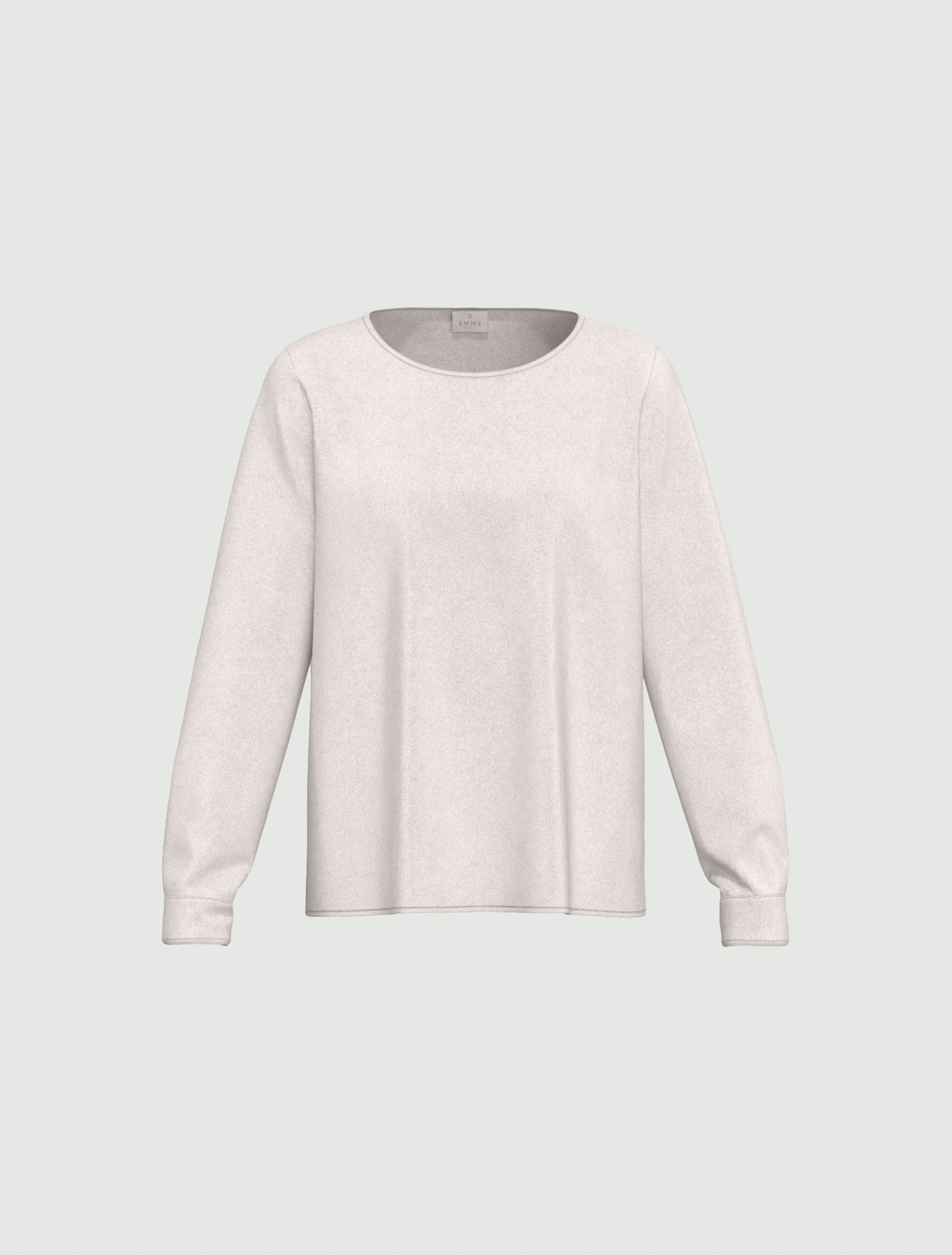 Crinkle hammered-satin blouse - WOOL WHITE - Emme - 6