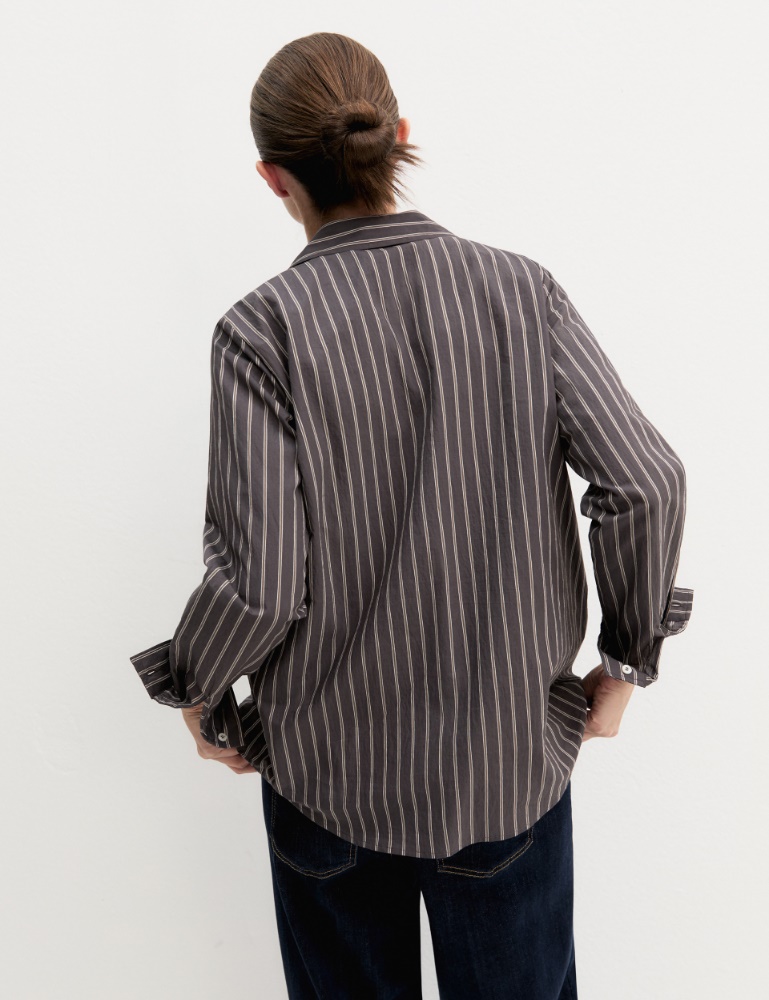 Camisa de manga larga de mezcla de algodón - Emme - 3
