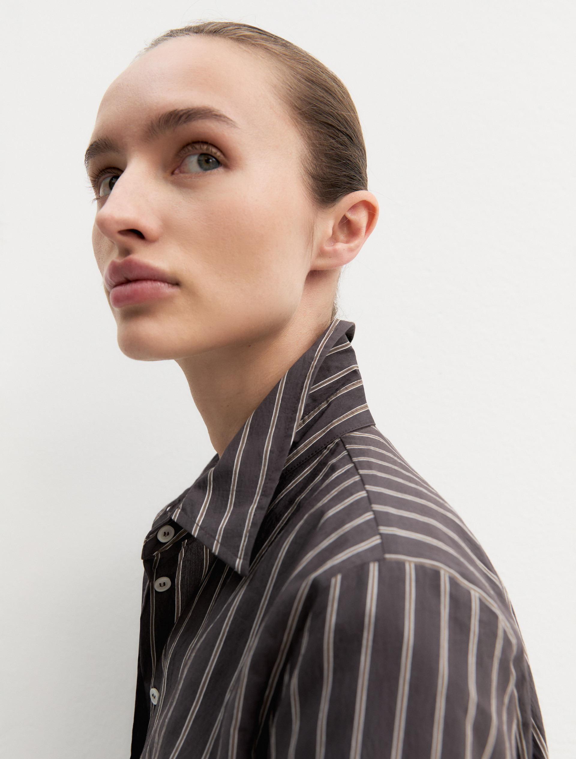 Camicia a maniche lunghe in misto cotone - TESTA DI MORO - Emme - 6