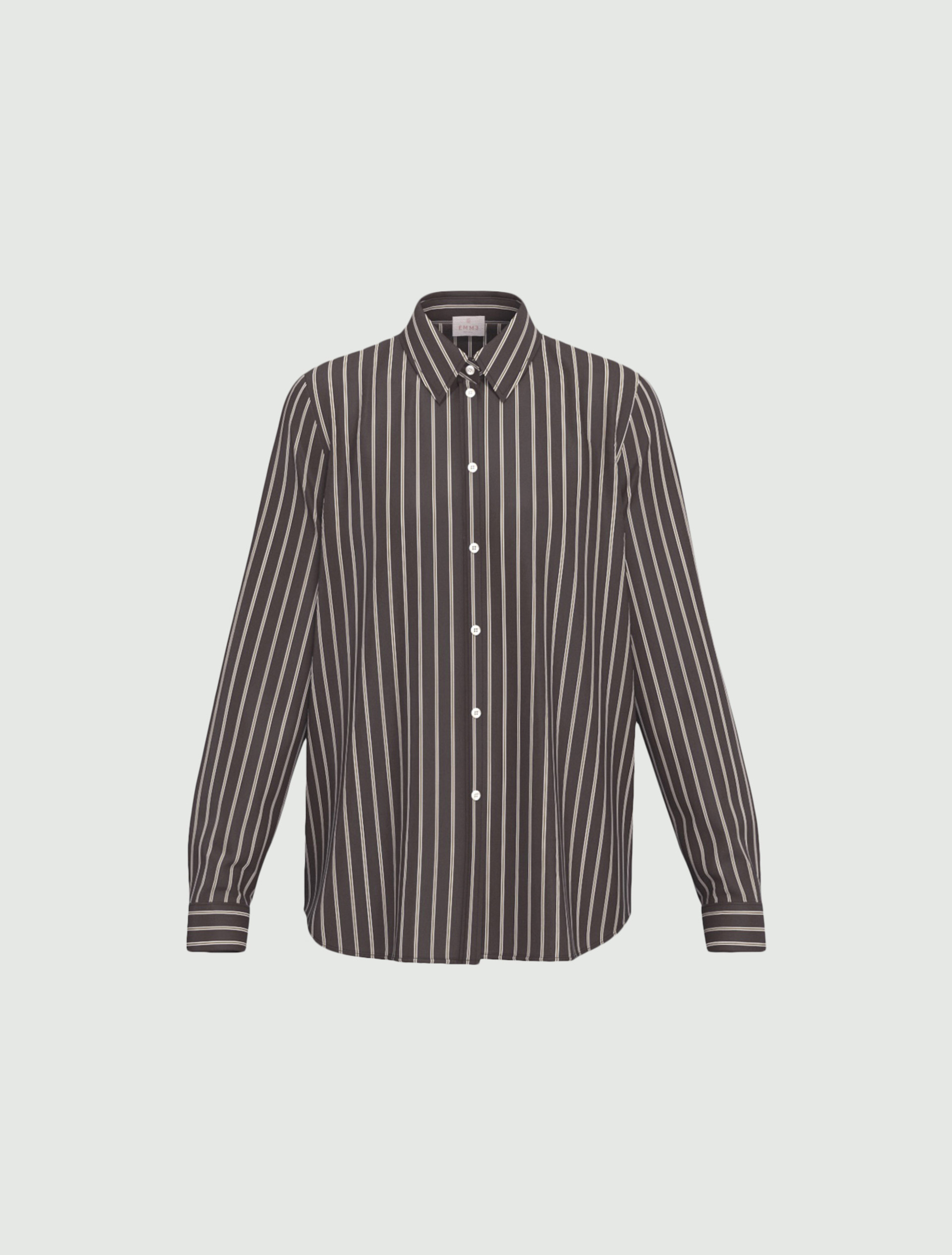 Camicia a maniche lunghe in misto cotone - TESTA DI MORO - Emme - 4