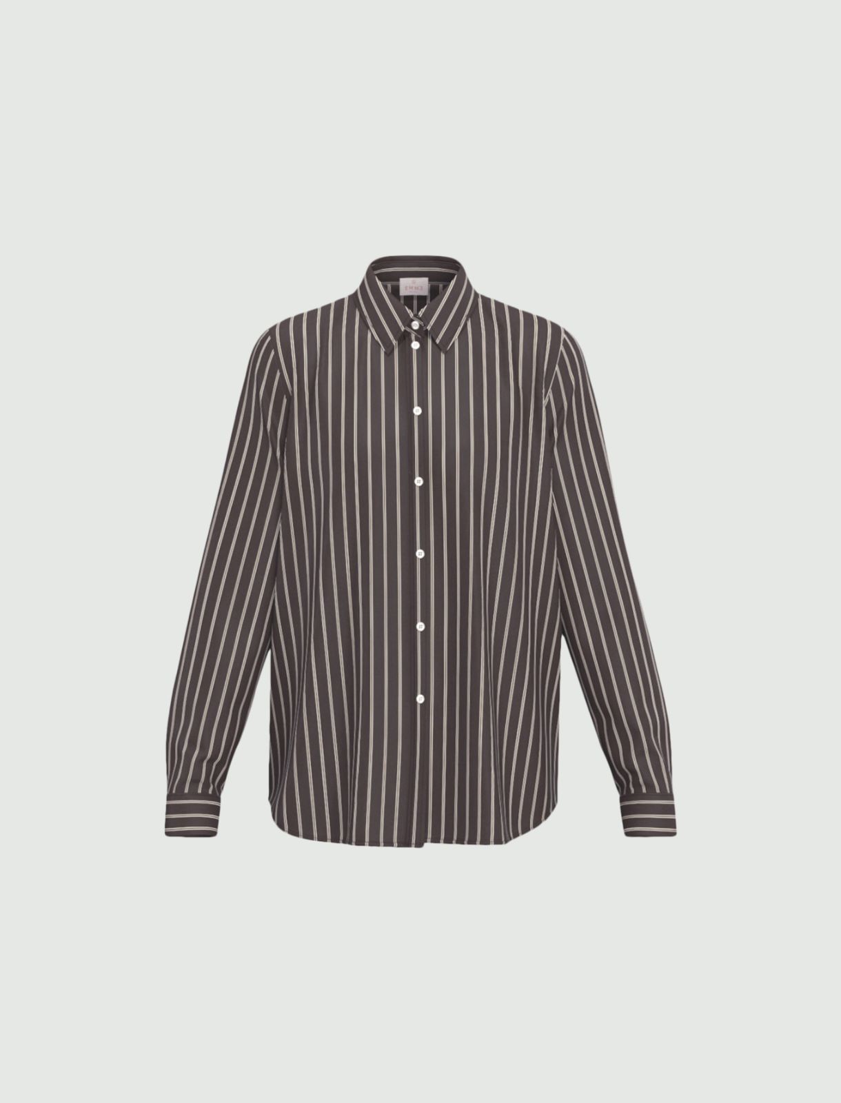 Camicia a maniche lunghe in misto cotone - TESTA DI MORO - Emme - 4