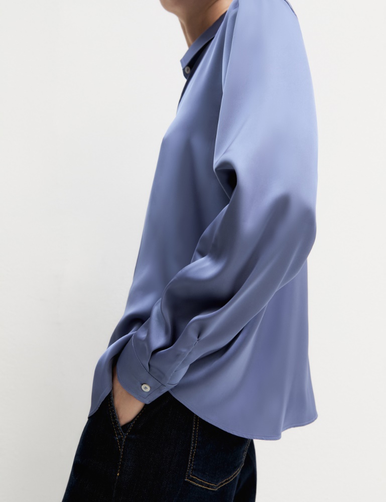 Camisa de satén elástico - Emme - 5