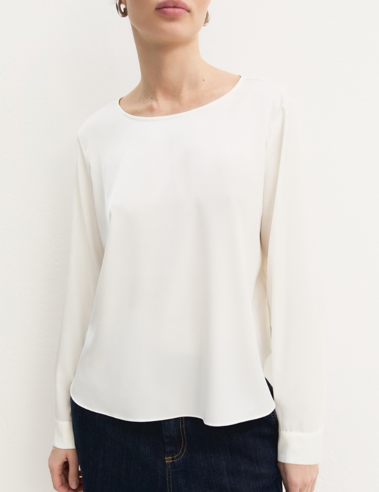 Blusa de satén elástico - Emme - 5