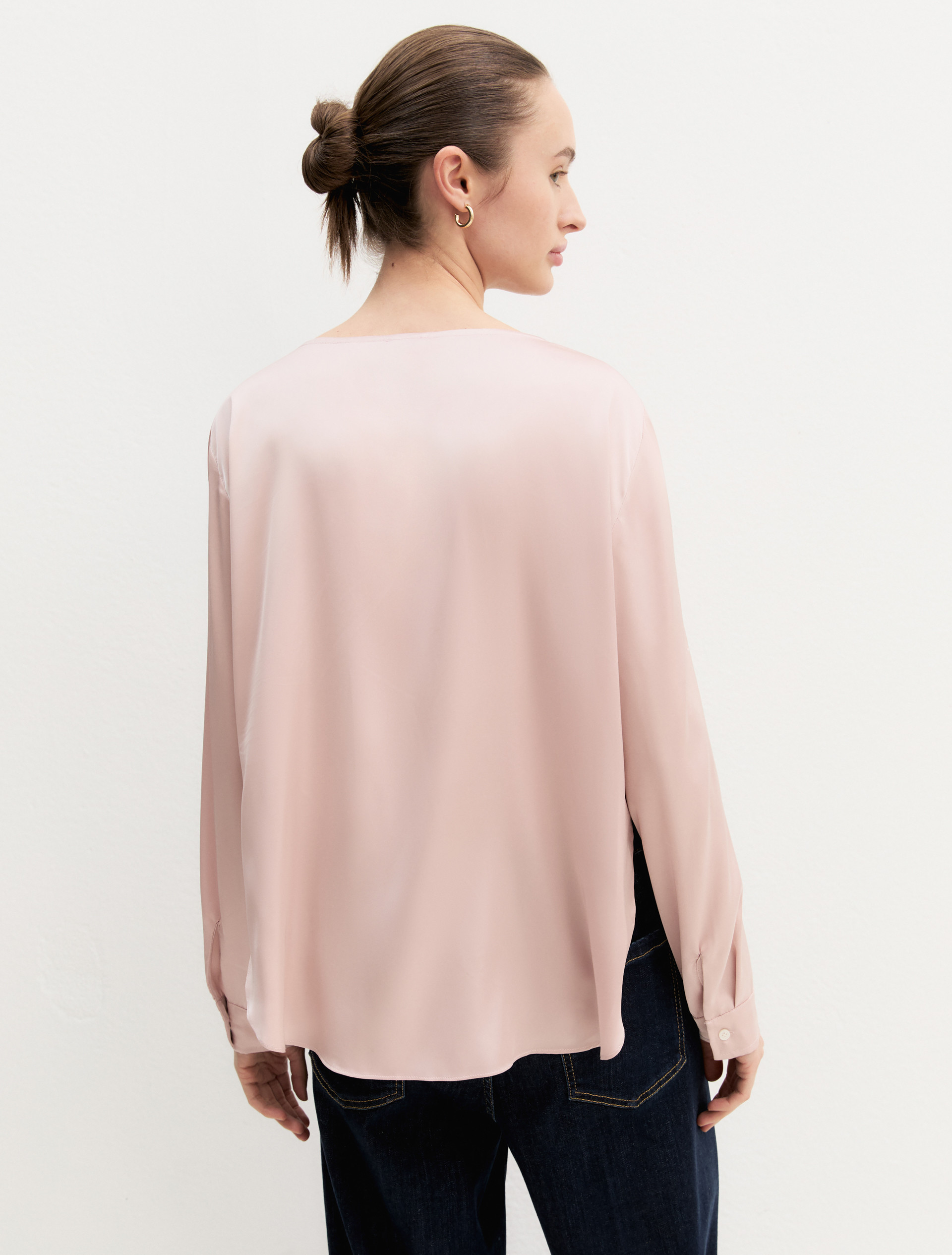 Blusa in raso stretch - ROSA - Emme - 3