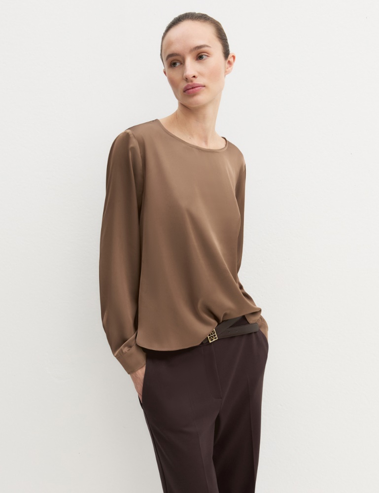 Stretch satin blouse - Emme
