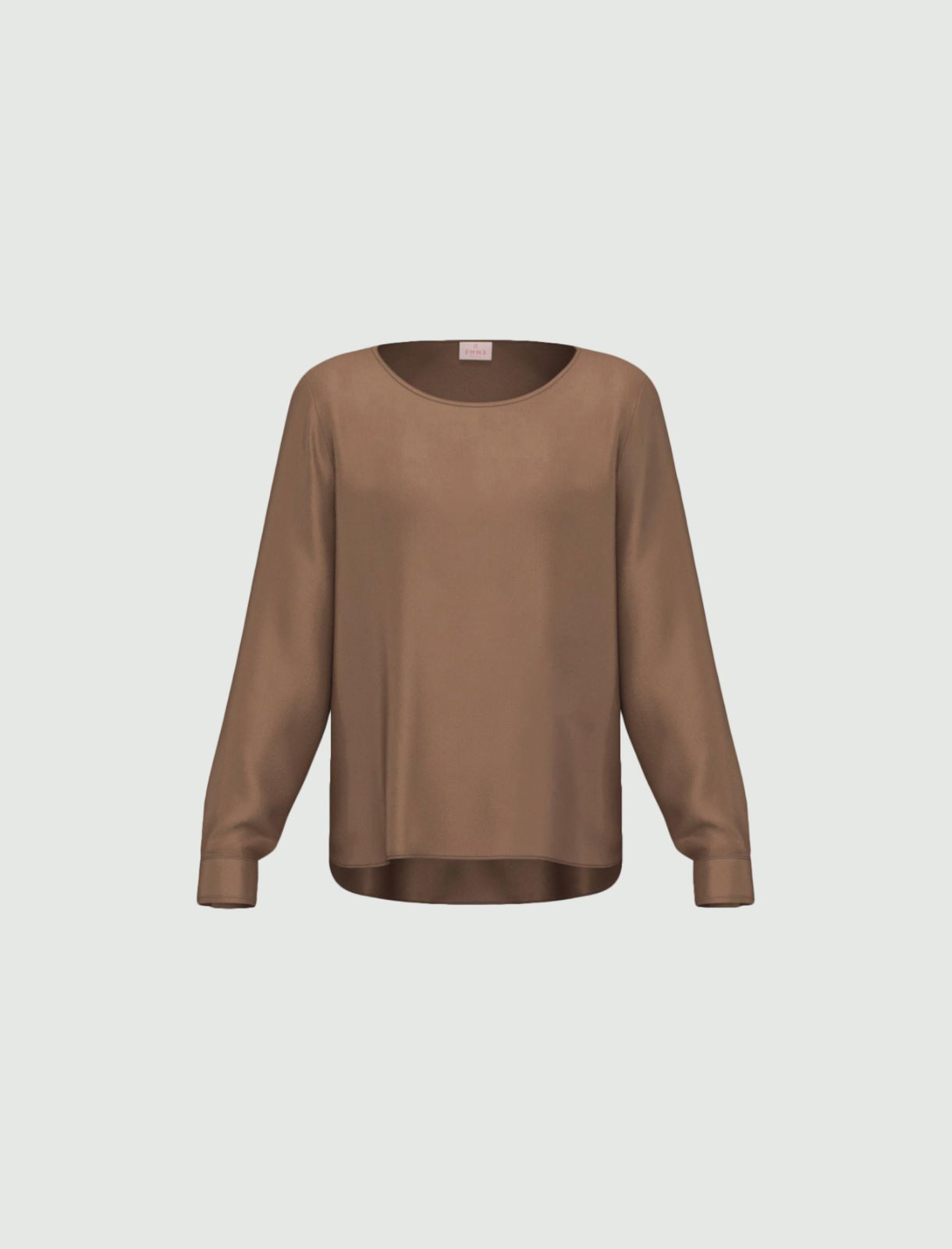 Blusa in raso stretch - TORTORA - Emme - 4