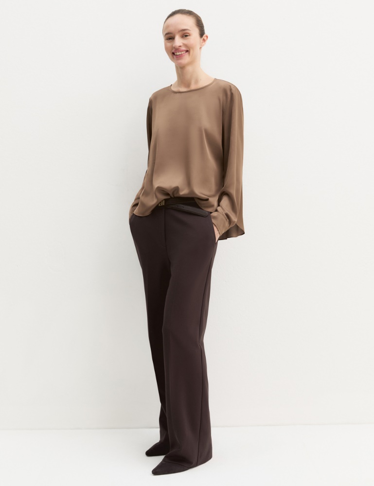 Stretch satin blouse - Emme - 2
