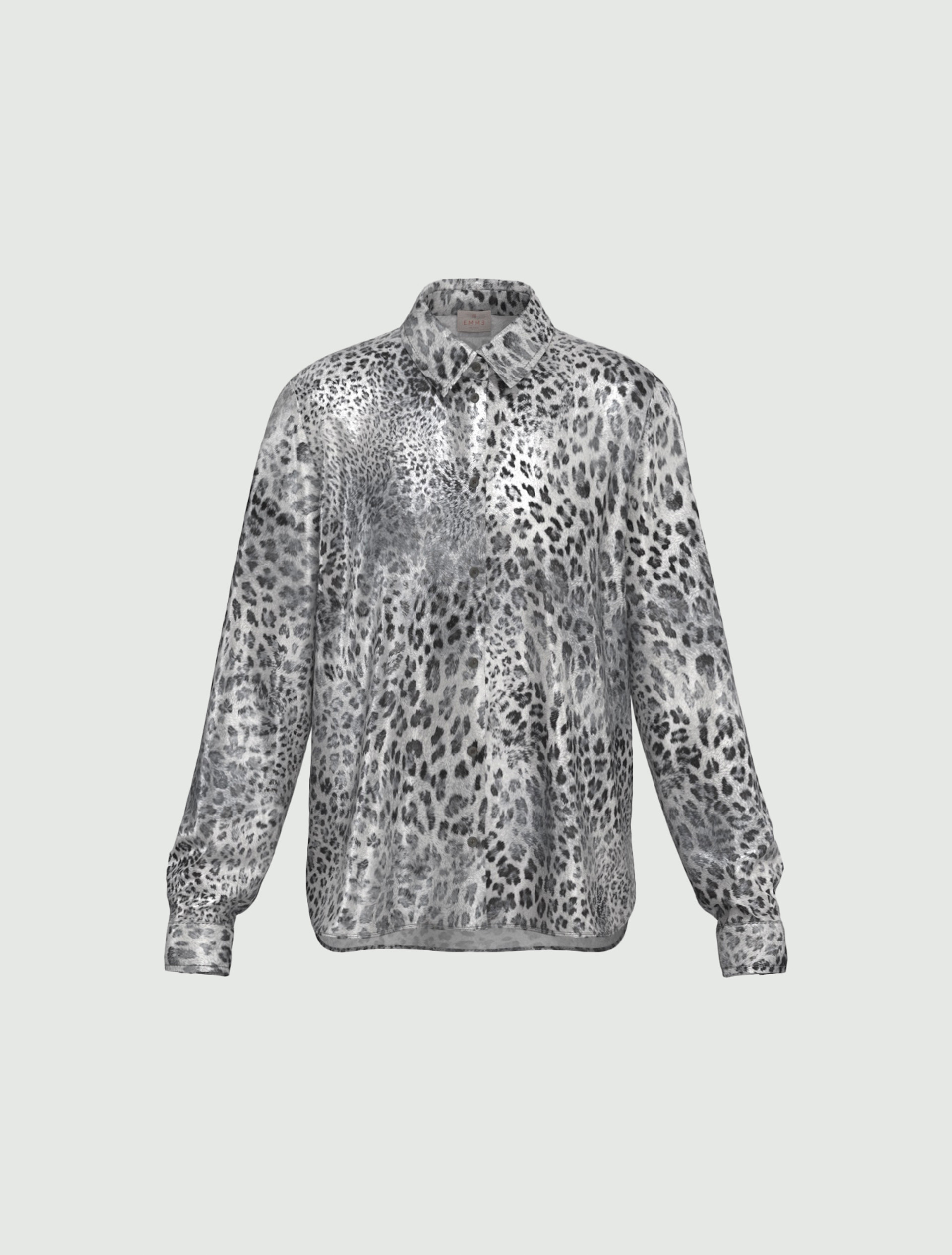 Printed satin shirt - GREY - Emme - 6