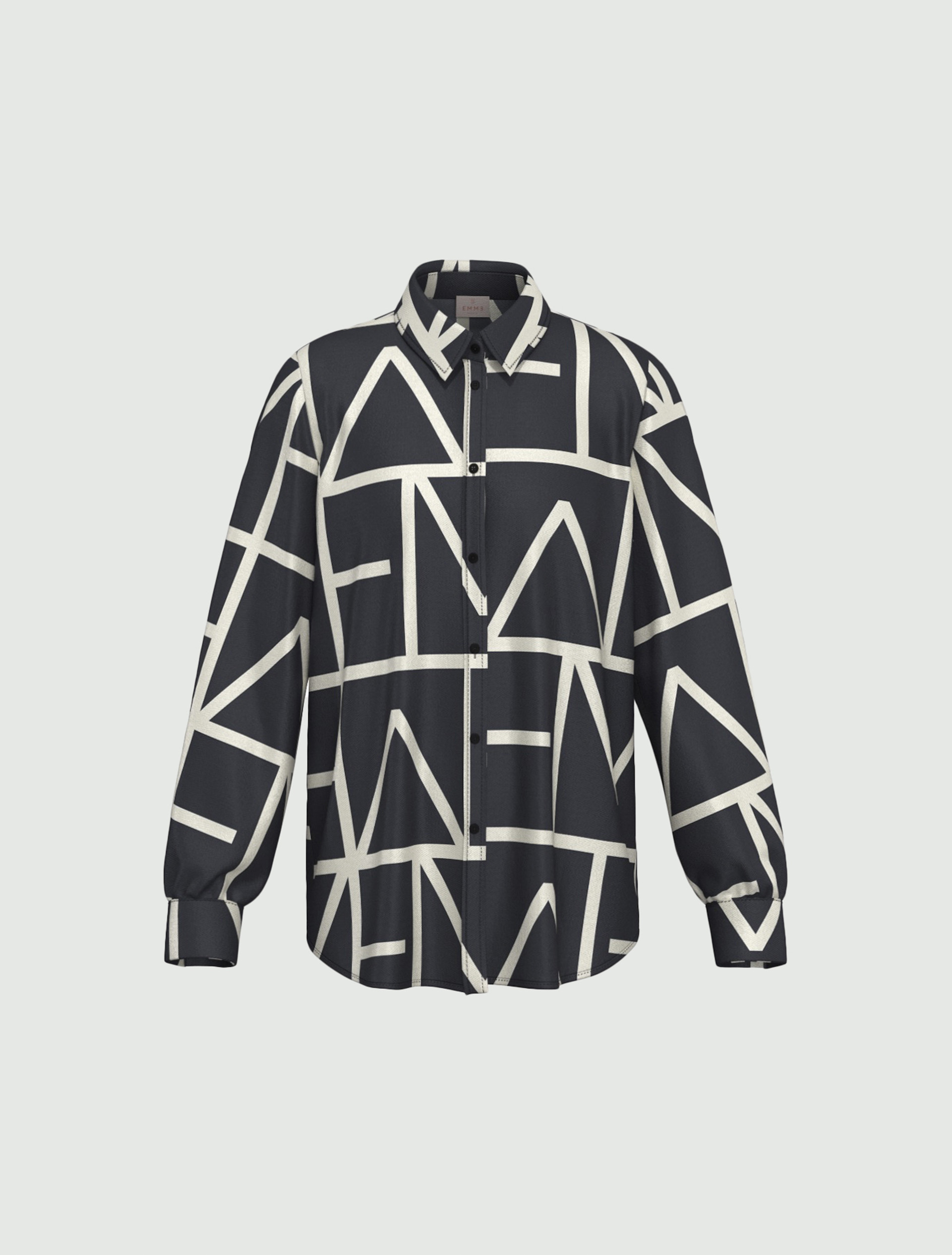 Viscose twill shirt - NAVY - Emme - 7