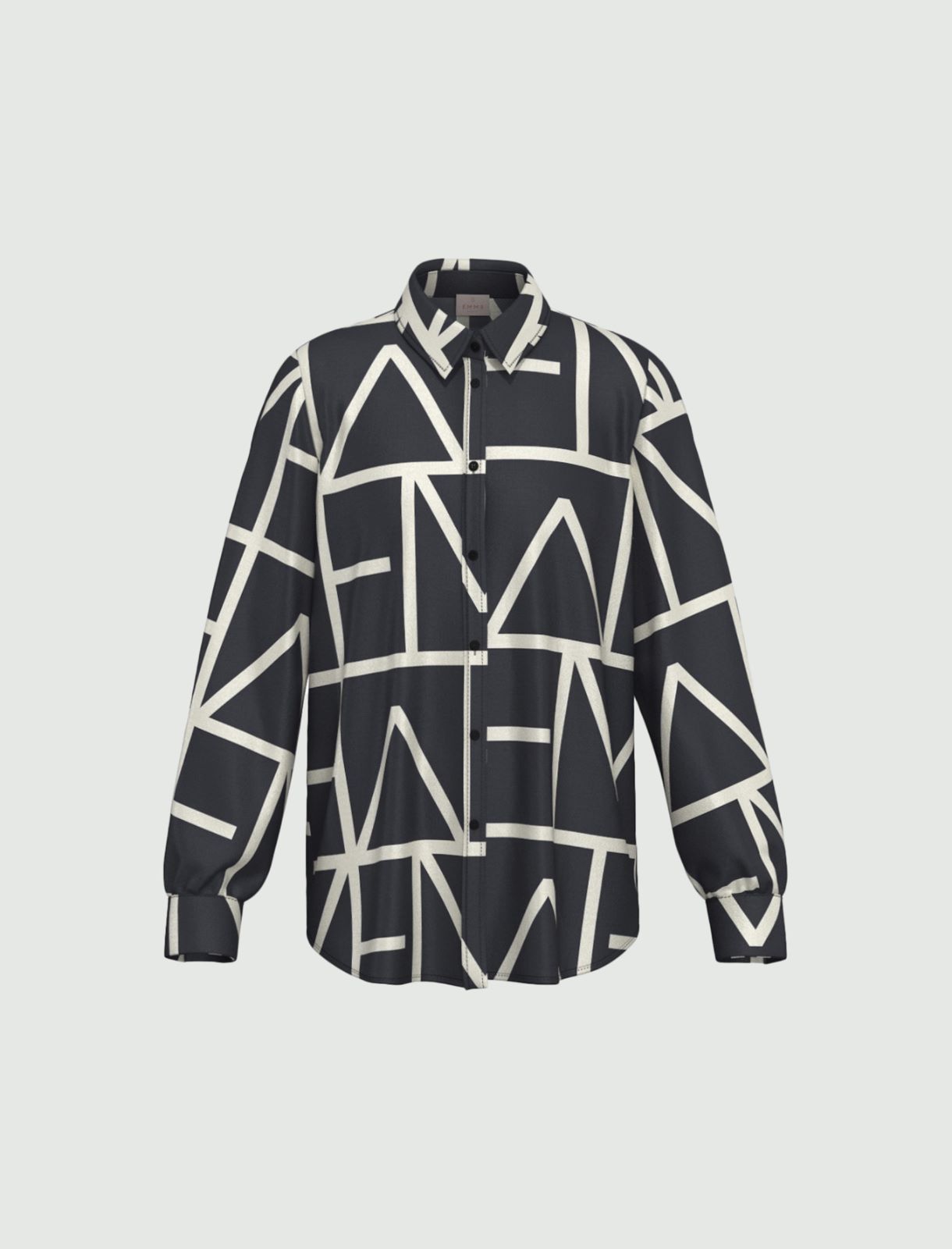 Viscose twill shirt - NAVY - Emme - 7