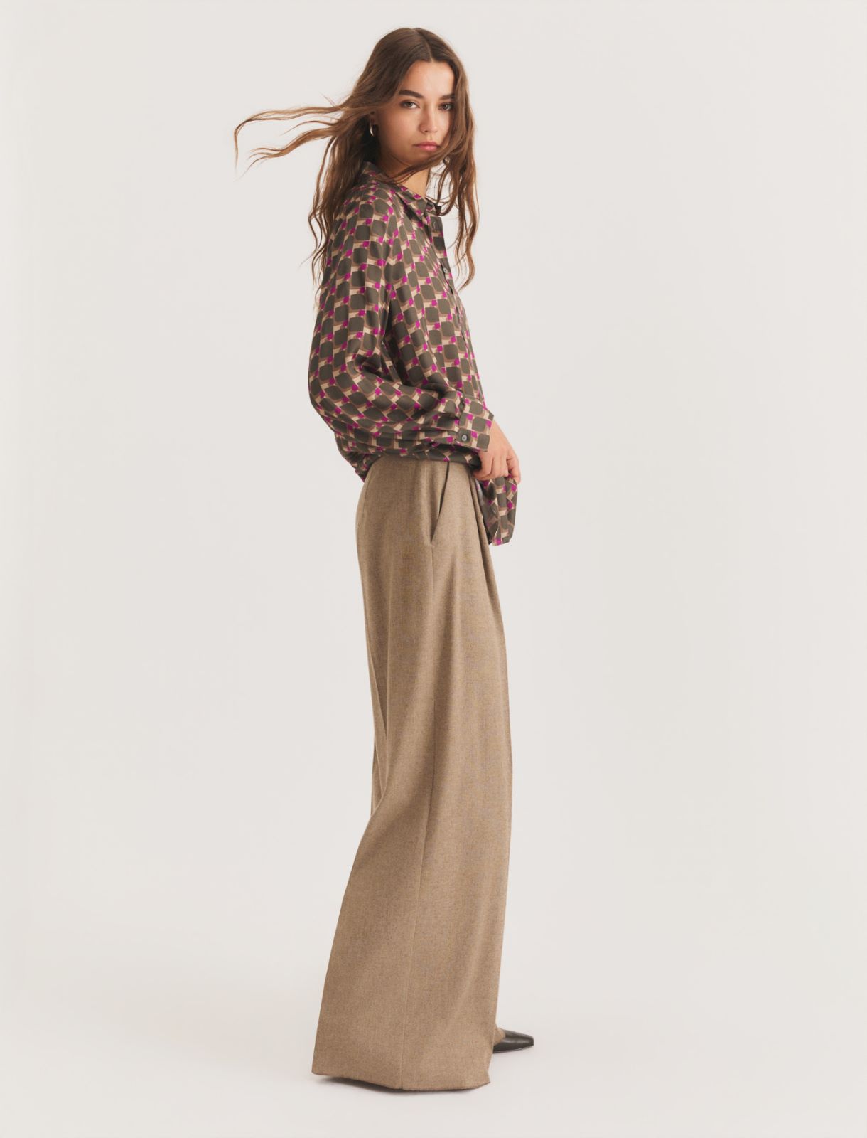 Viscose twill shirt - OLIVE - Emme - 3