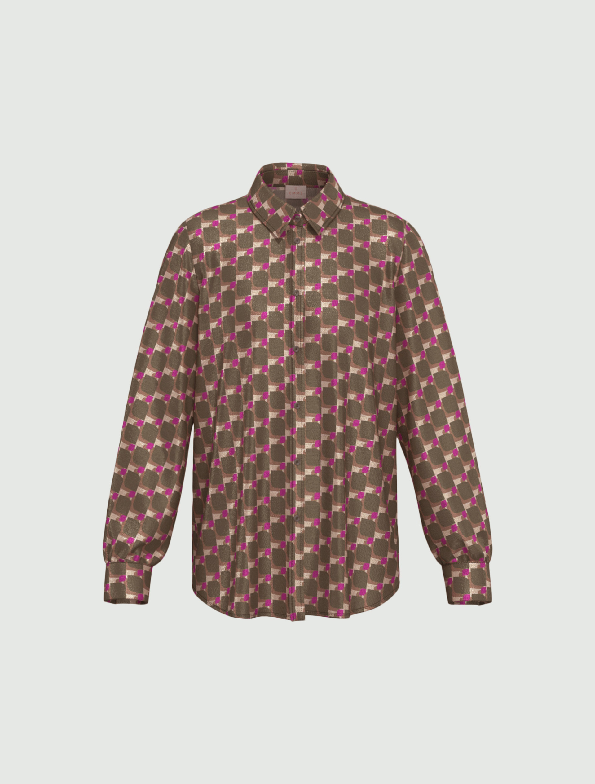 Viscose twill shirt - OLIVE - Emme - 6