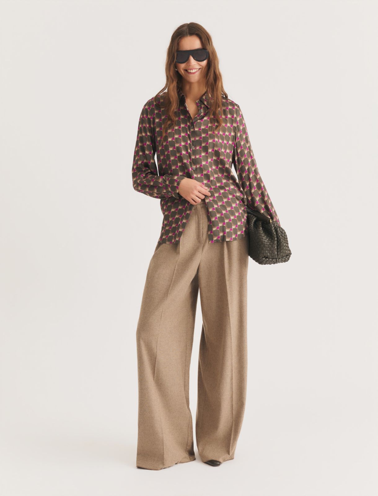 Viscose twill shirt - OLIVE - Emme