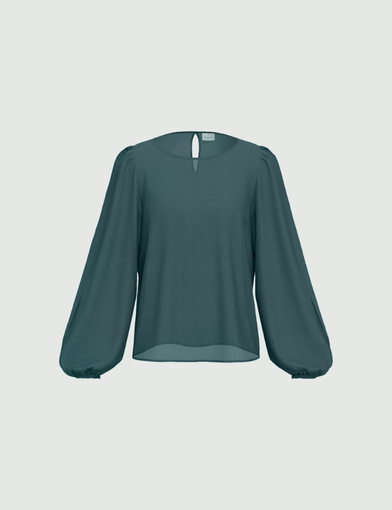 Viscose crêpe blouse - Emme - 4