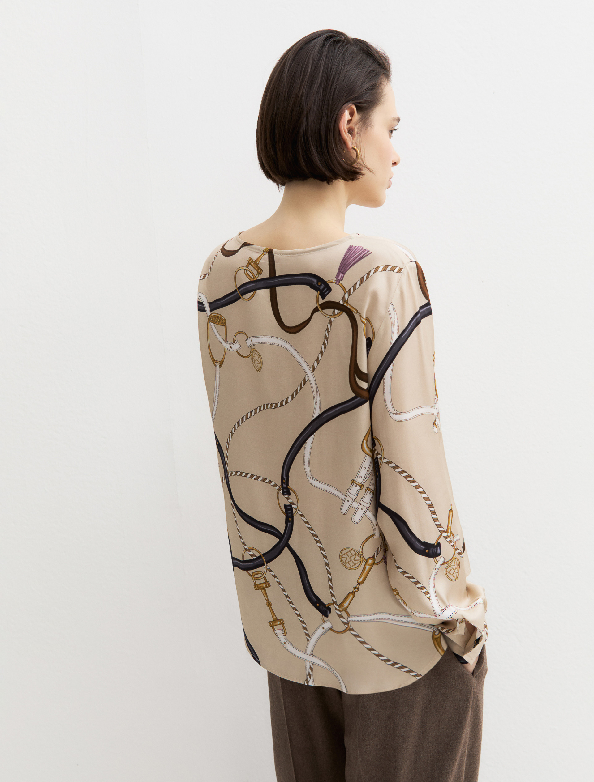 Viscose twill blouse - ECRU - Emme - 2