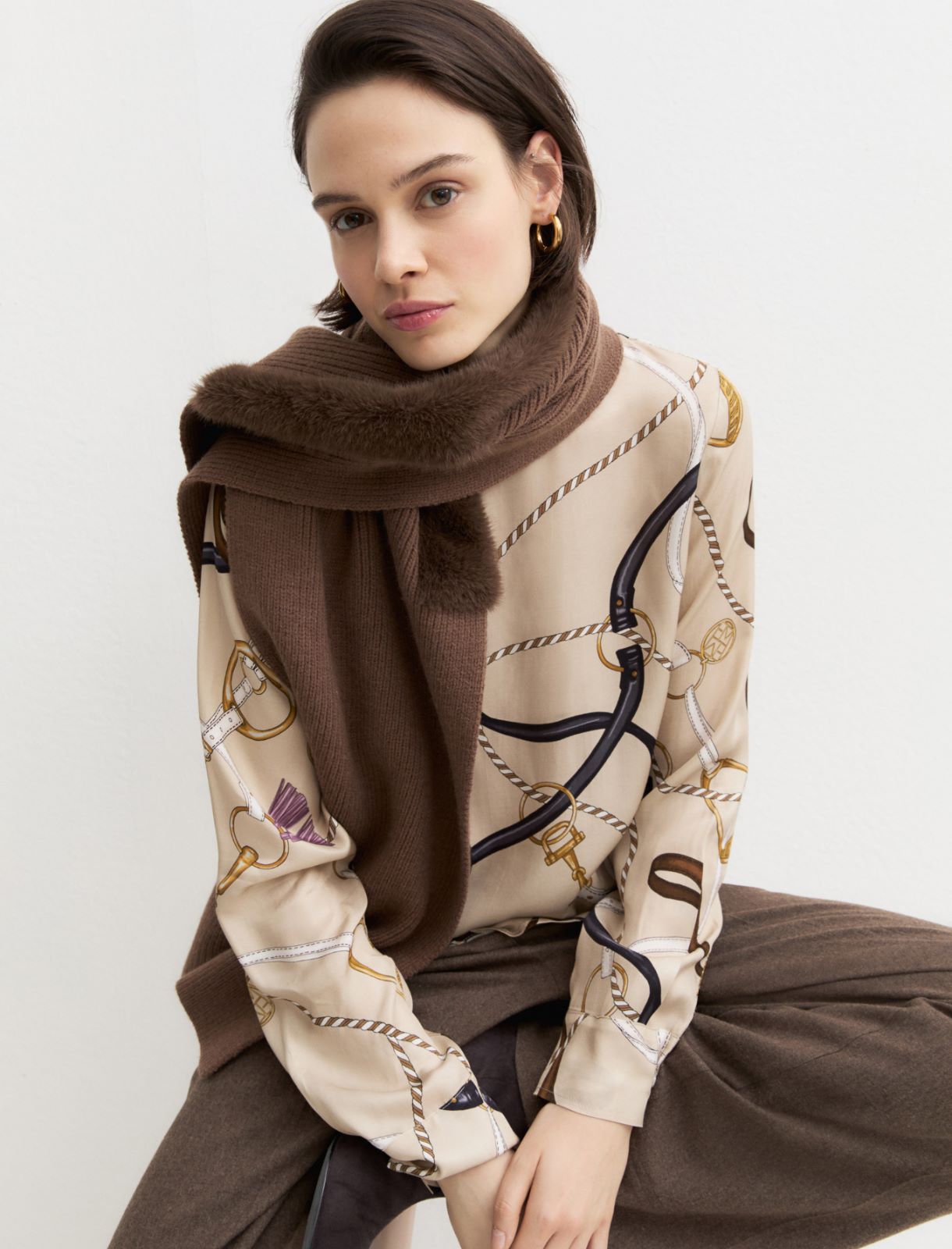 Viscose twill blouse - ECRU - Emme - 4