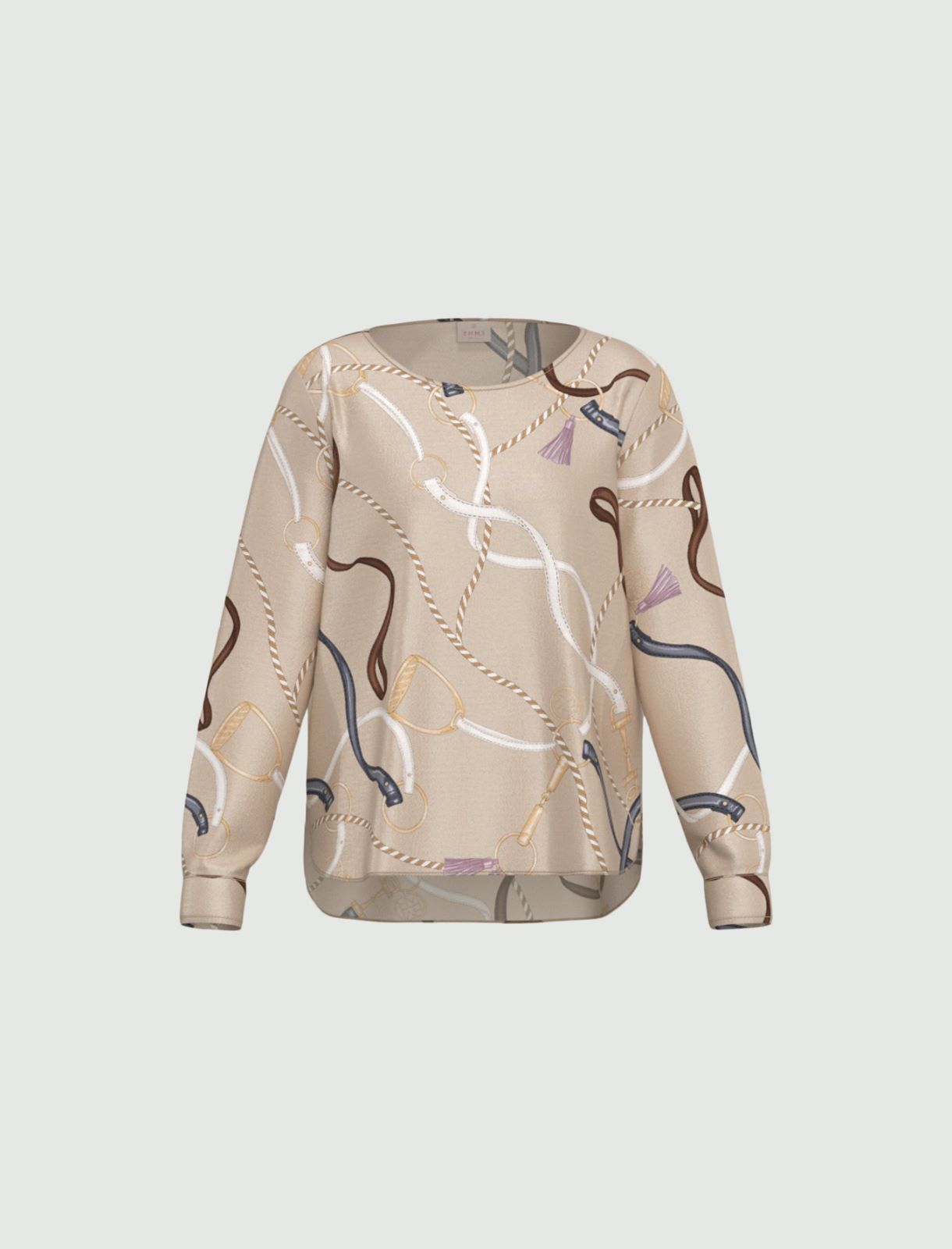 Viscose twill blouse - ECRU - Emme - 6