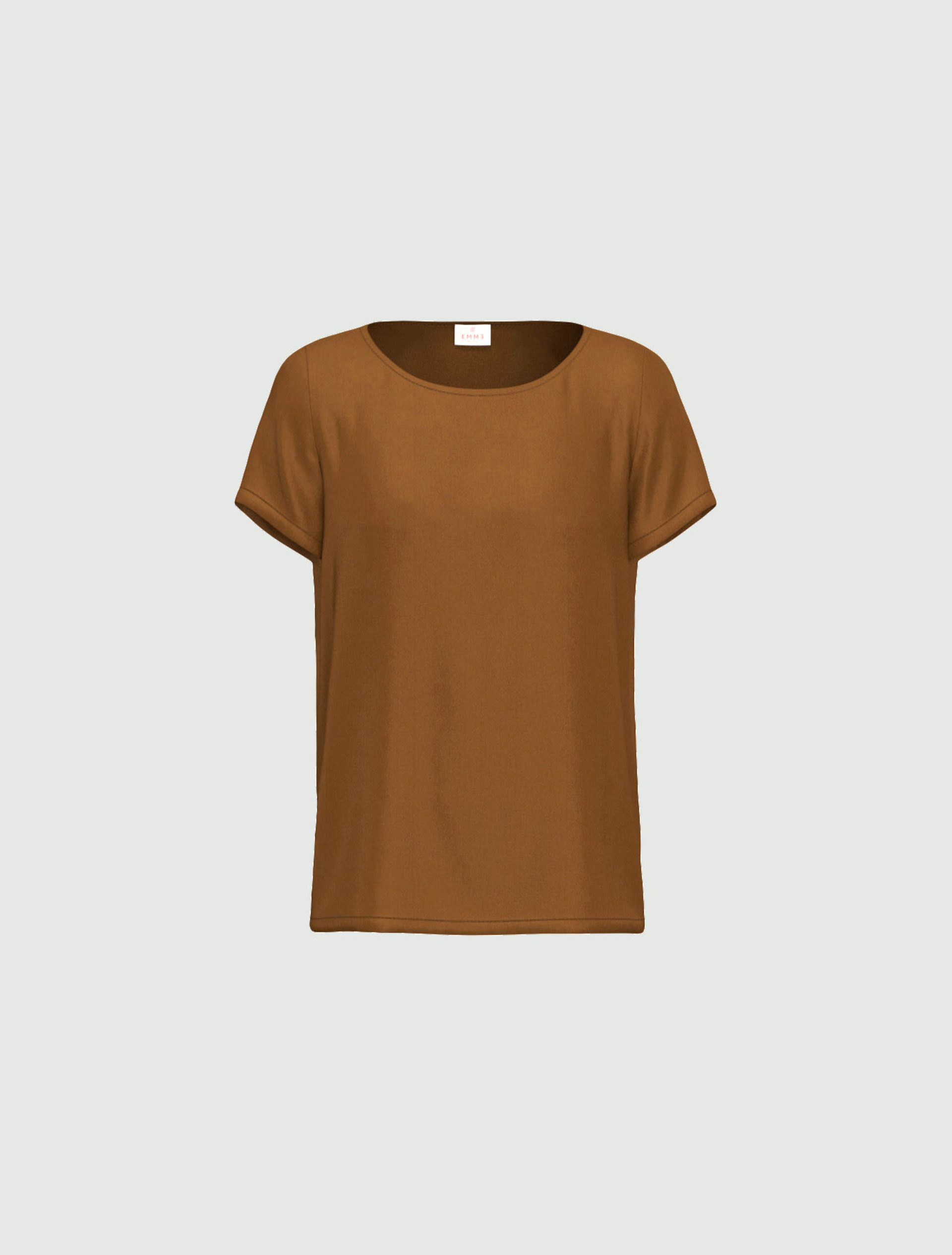 Blusa a maniche corte in raso leggero - OCRA - Emme - 6