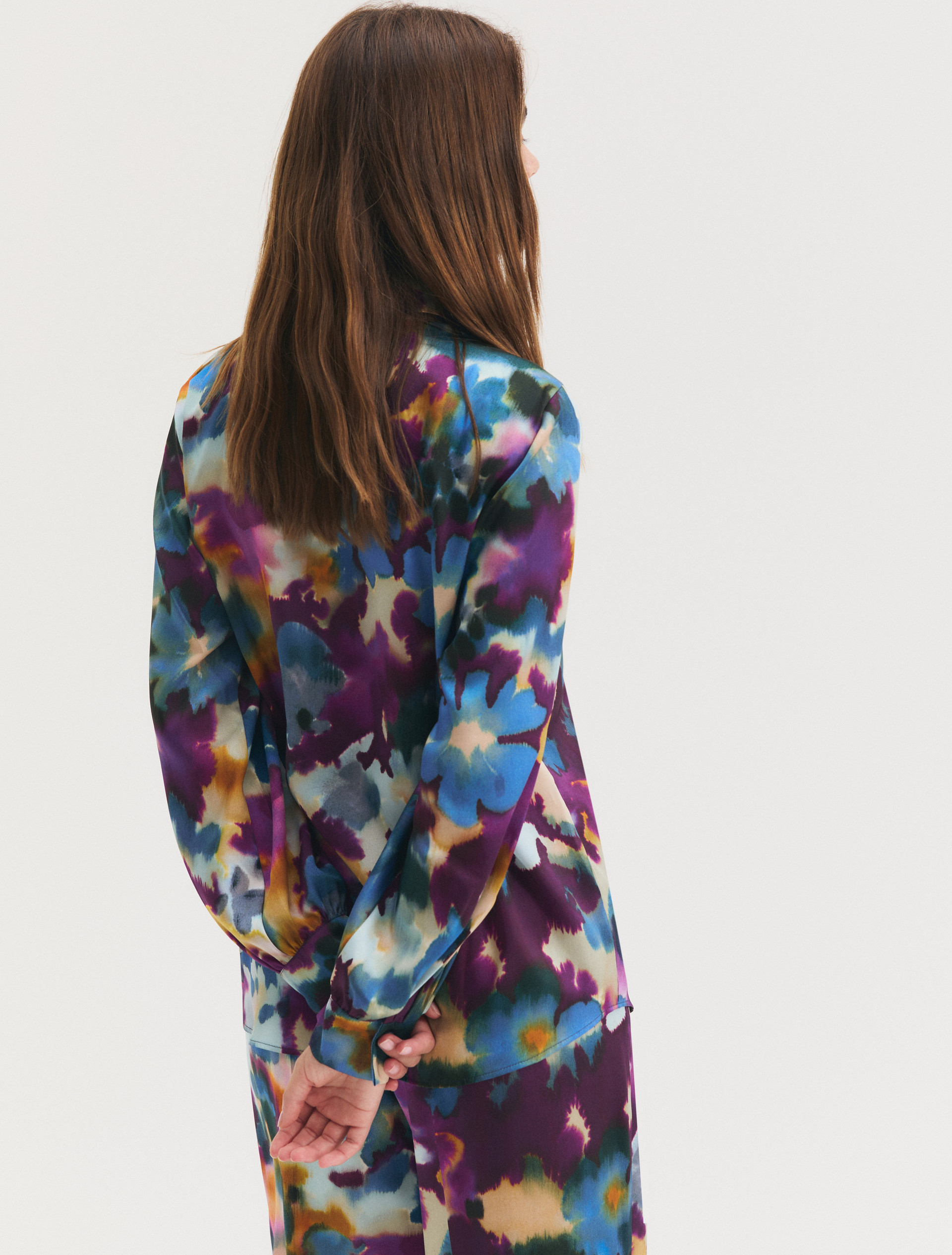 Camicia in twill stampato - CICLAMINO - Emme - 2