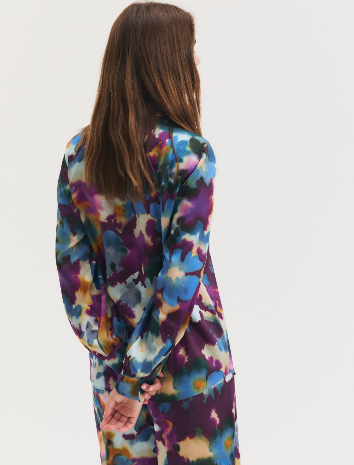 Camicia in twill stampato - CICLAMINO - Emme - 2