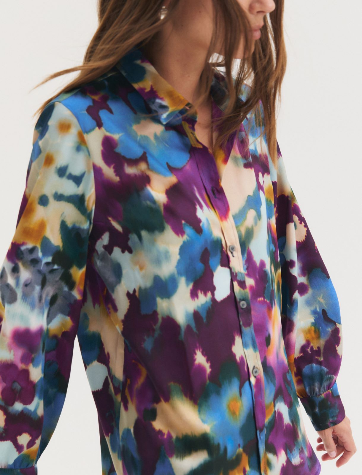 Camicia in twill stampato - CICLAMINO - Emme - 5
