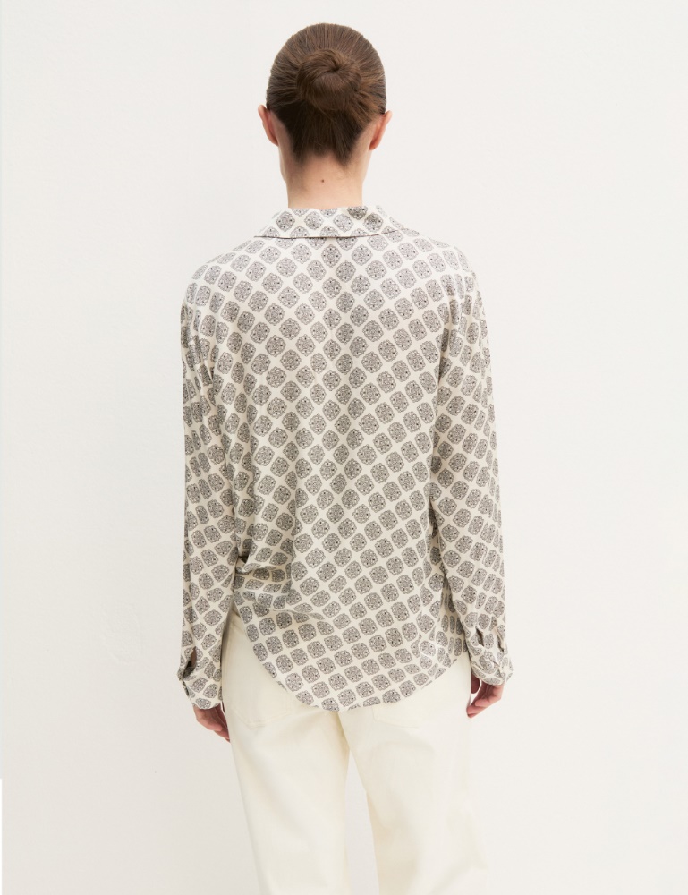 Printed satin shirt - Emme - 3