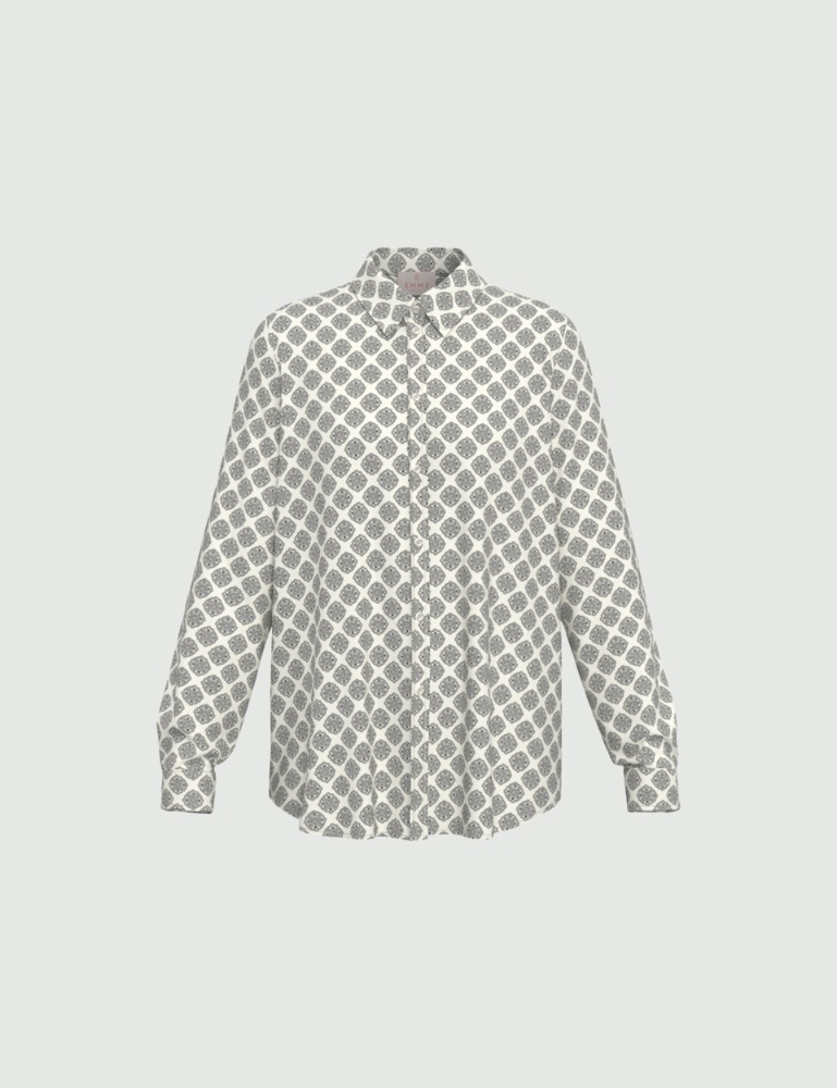 Printed satin shirt - Emme - 4