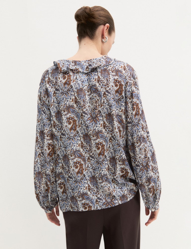 Flounce-detail blouse - Emme - 3