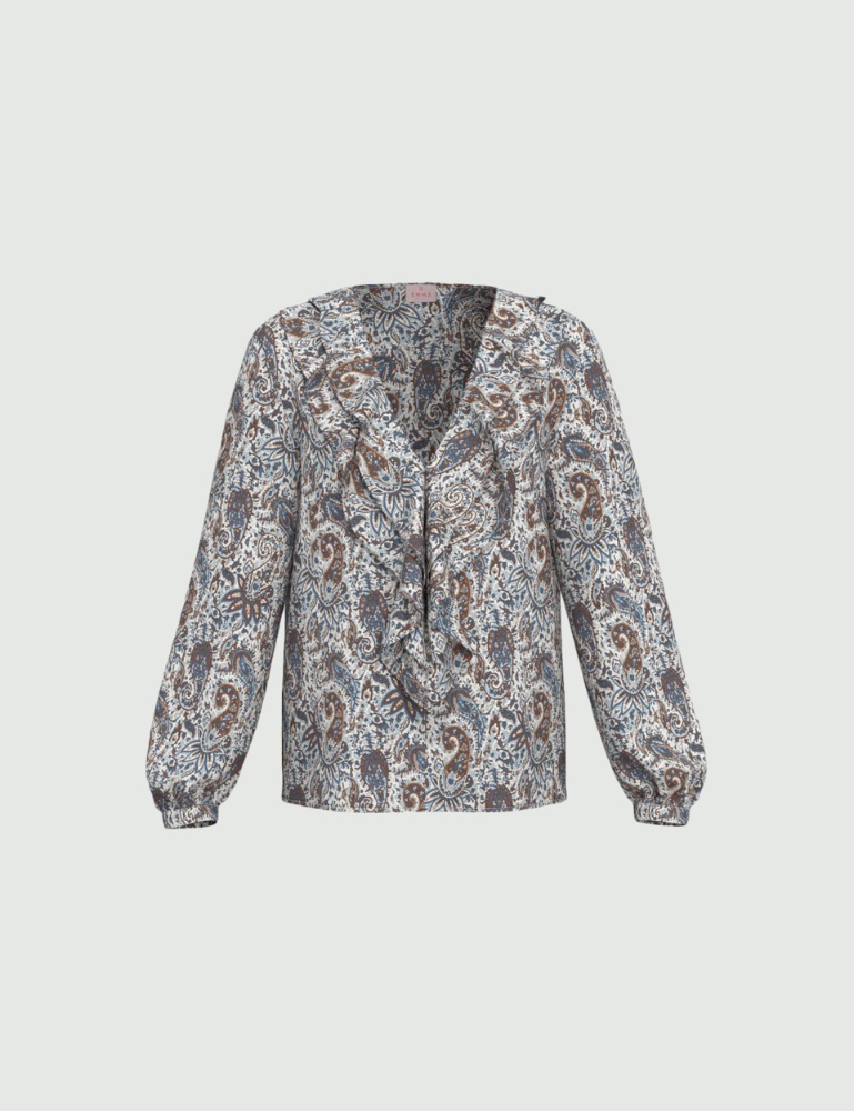 Flounce-detail blouse - Emme - 4