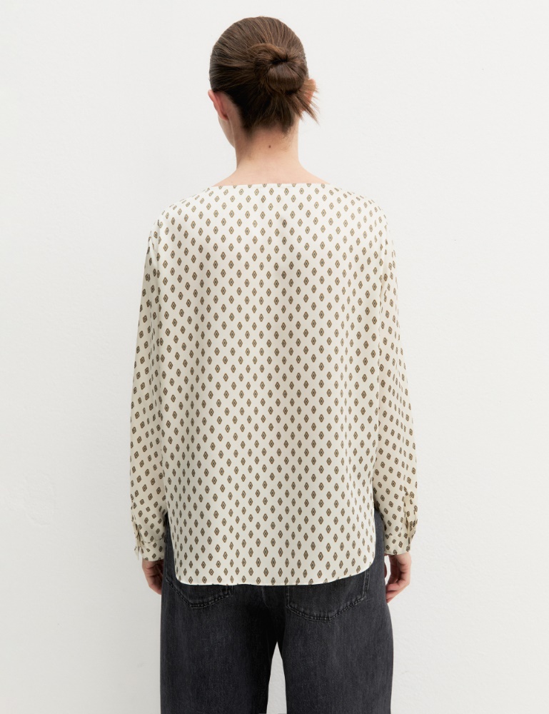 Blusa de sarga estampada - Emme - 3