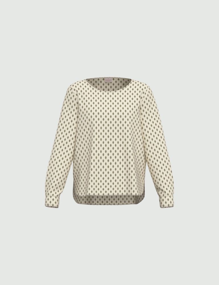 Blusa de sarga estampada - Emme - 4