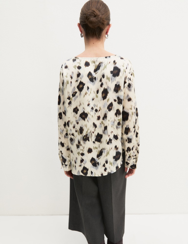 Blusa de sarga estampada - Emme - 3
