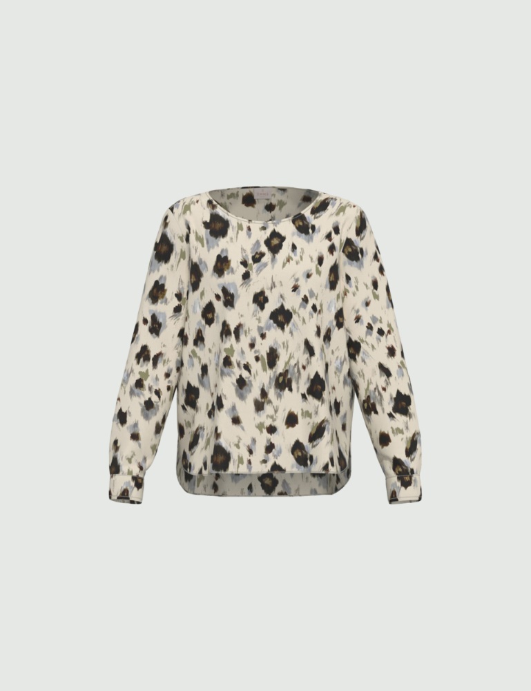 Blusa de sarga estampada - Emme - 4