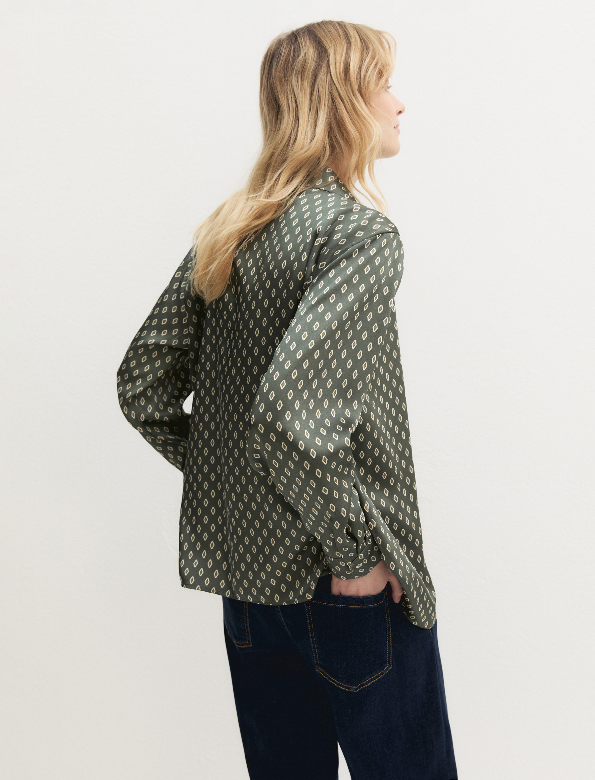 Camisa de sarga estampada - SALVIA - Emme - 2