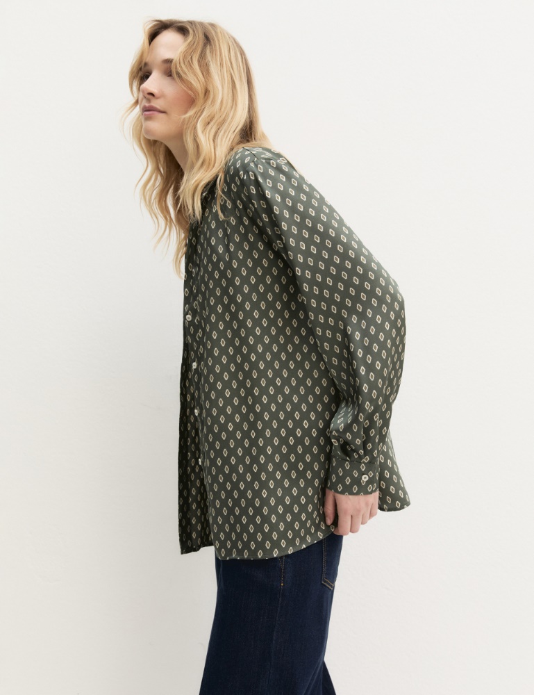 Camisa de sarga estampada - Emme - 6