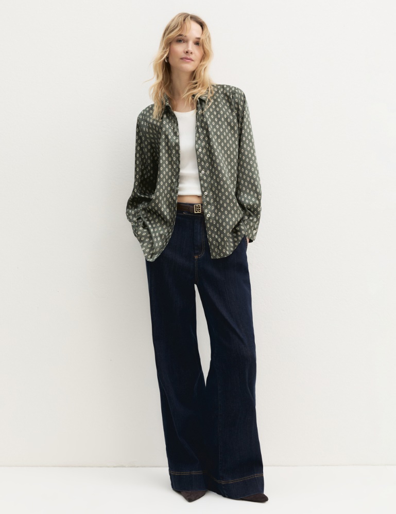 Camisa de sarga estampada - Emme - 2