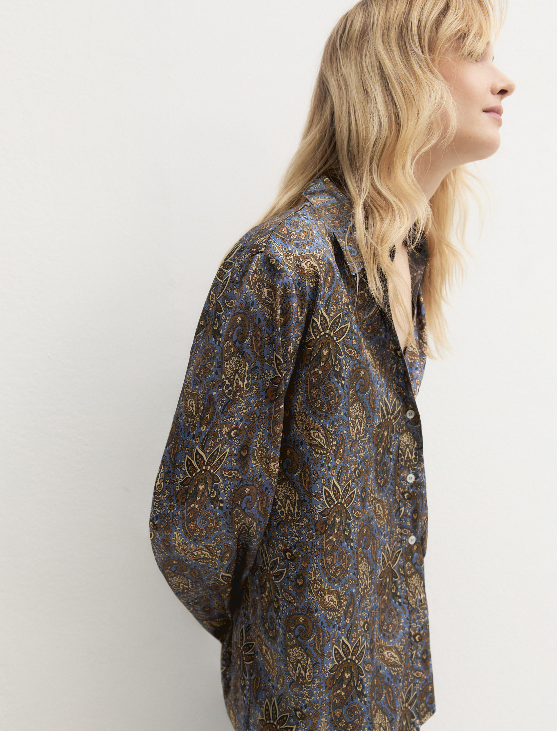 Camisa de sarga estampada - HORTENSIA - Emme - 5