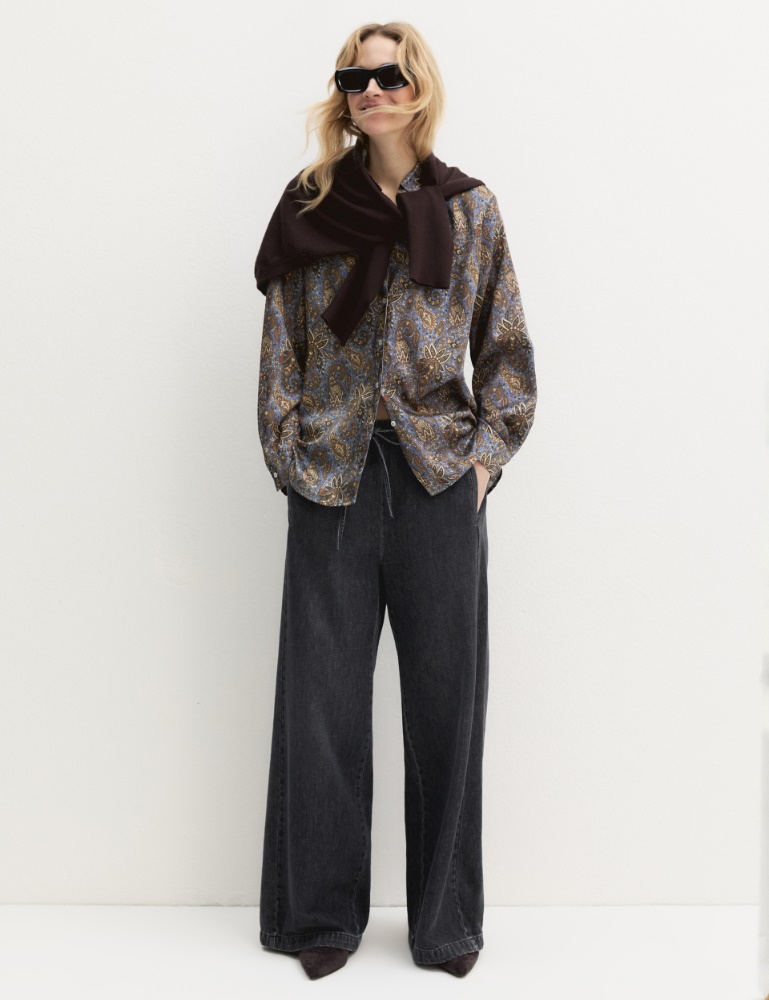 Camisa de sarga estampada - Emme - 2
