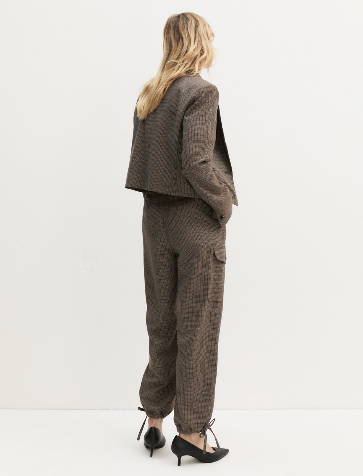 Pantalone carrot con tasconi - BEIGE - Emme - 2