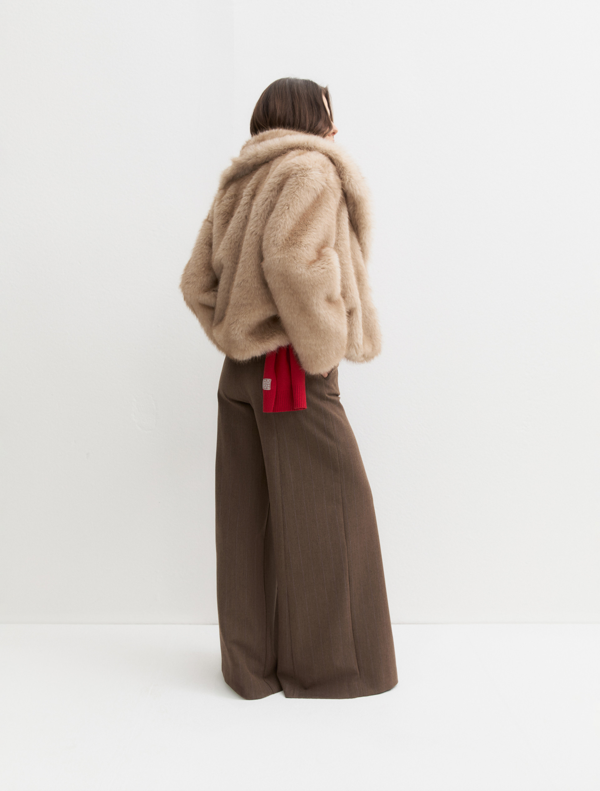 Wide flared trousers - CAMEL - Emme - 2