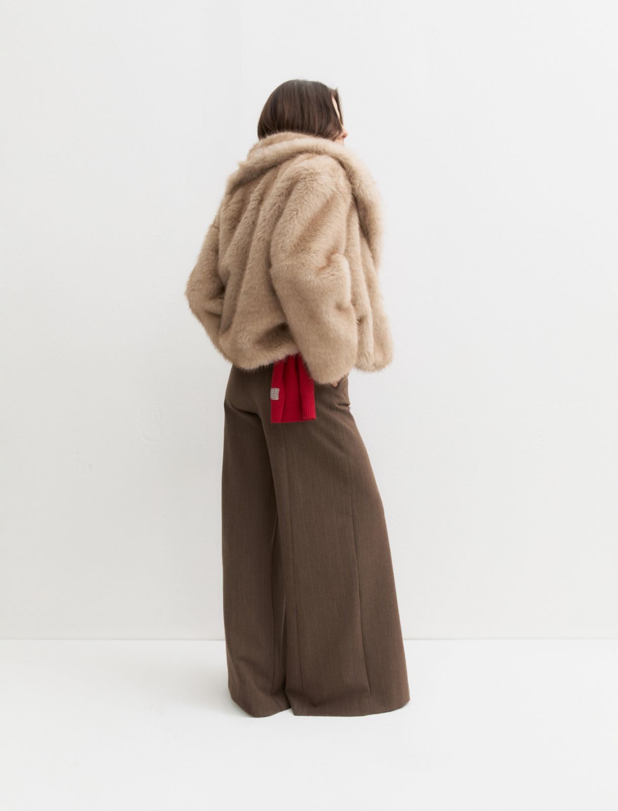 Wide flared trousers - CAMEL - Emme - 2