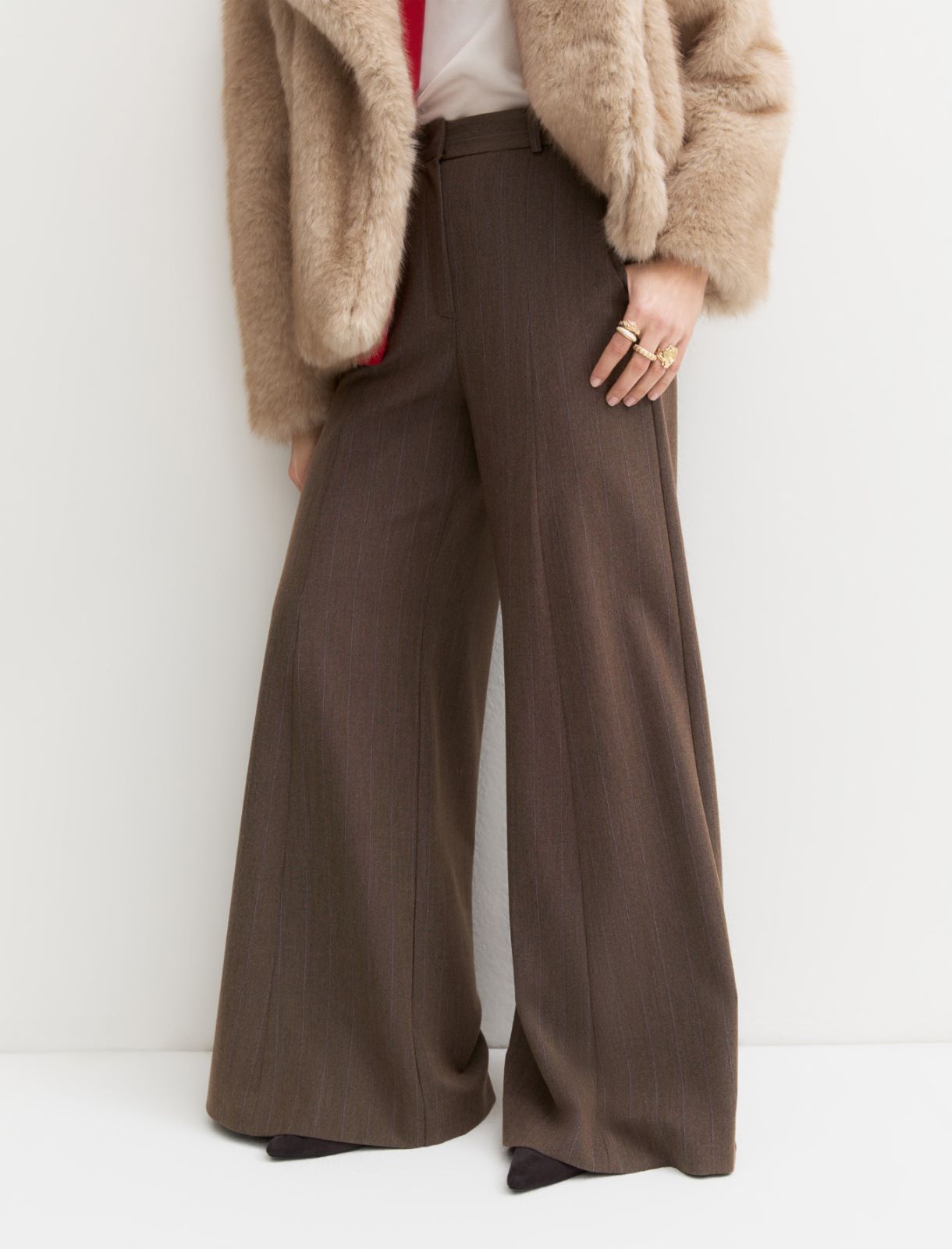 Wide flared trousers - CAMEL - Emme - 3